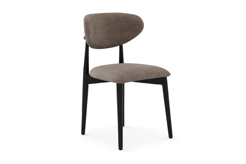 Richeto Matgrupp 210 cm Rökt ek med 6 Molly Matstolar - Rökt ek/Svart/Greige - Products - Möbler - Bord & matgrupp - Matgrupp