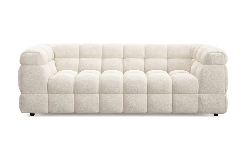 Elise 3-sits Bubblig Soffa, Beige