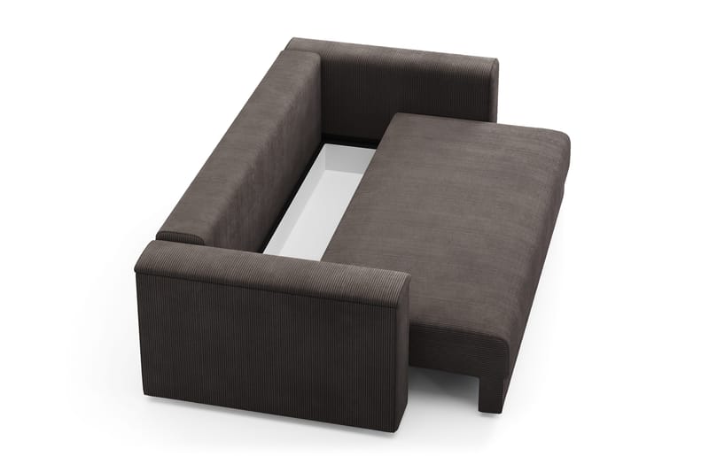Bergen Extra djup 3-sits Bäddsoffa med Bäddmadrass i Latex och Tvättbar klädsel - Mörkgrå - Products - Möbler - Soffa - Bäddsoffa - 3 sits bäddsoffa