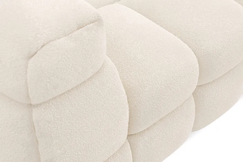 Elise 4-sits Bubblig Soffa med Divan Höger - Beige - Products - Möbler - Soffa - Divansoffa & schäslongsoffa - 4 sits soffa med divan