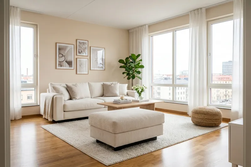 Valencia Soffgrupp Extra Djup 3-sits Soffa + Fotpall - Offwhite - Products - Möbler - Soffa - Hörnsoffa