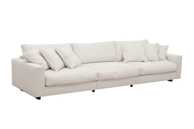 Valencia Soffgrupp Extra Djup 5-sits Soffa + Fotpall - Offwhite - Products - Möbler - Soffa - Hörnsoffa