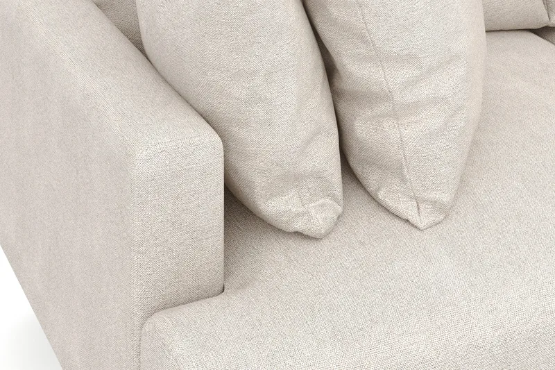 Menard 3-sits Djup Tygsoffa - Beige - Products - Möbler - Soffa - 3 sits soffa