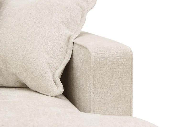 Rossita Lyx 5-sits Vänstervänd U-formad Extra djup Soffa med Divan och Schäslong i Chenille - Beige - Products - Möbler - Soffa - U-soffa