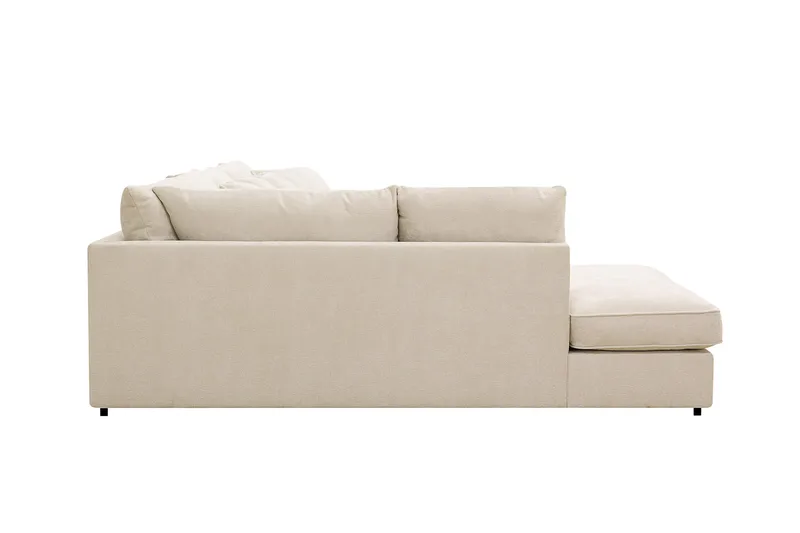 Rossita Lyx 5-sits Vänstervänd U-formad Extra djup Soffa med Divan och Schäslong i Chenille - Beige - Products - Möbler - Soffa - U-soffa