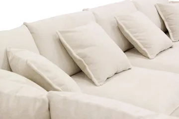 Rossita Lyx 5-sits Vänstervänd U-formad Extra djup Soffa med Divan och Schäslong i Chenille - Beige - Products - Möbler - Soffa - U-soffa