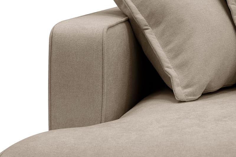 Rossita Lyx 6-sits Högervänd U-formad Extra djup Soffa med Divan och Schäslong i Tyg - Brun - Products - Möbler - Soffa - U-soffa