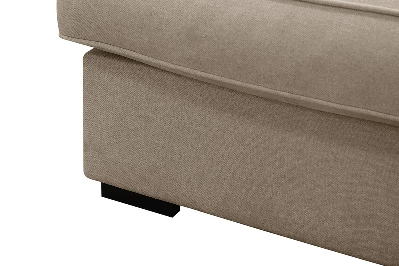 Rossita Lyx 6-sits Högervänd U-formad Extra djup Soffa med Divan och Schäslong i Tyg - Brun - Products - Möbler - Soffa - U-soffa