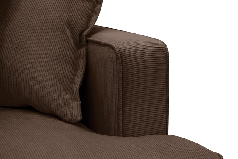 Rossita Lyx 6-sits Vänstervänd U-formad Extra djup Soffa med Divan och Schäslong i Manchester - Mörkbrun - Products - Möbler - Soffa - U-soffa