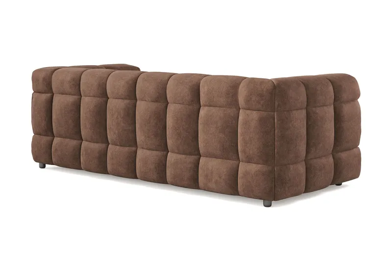 XS23-003 3 seater teddy fabric Andrarum Brown VALUE_MISSING_15377 - Products - Möbler - Soffa - 3 sits soffa