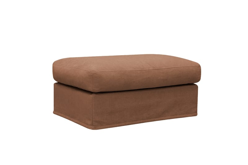 Valencia Extra Djup 3-sits soffa + fotpall med avtagbar och tvättbar klädsel - Rödbrun - Products - Möbler - Soffa