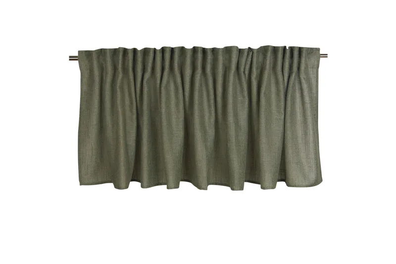 Brooklyn Gardinkappa 55 cm - Mörkgrön - Products - Textil & mattor - Gardiner - Gardinlängder - Hanklängd