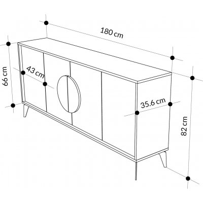 Gora Skjenk Brun 7795 NOK Sidebord Trendrom No