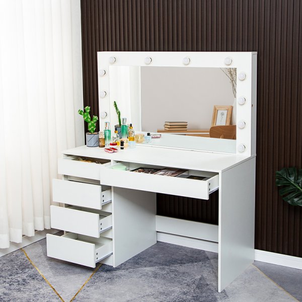 Facada sminkbord med spegel och belysning