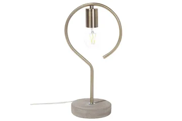 Narcissus Bordslampa 40 cm E27 - Mässing/Grå - Products - Belysning - Lampor & belysning inomhus - Sovrumslampa - Sänglampa - Sängbordslampa