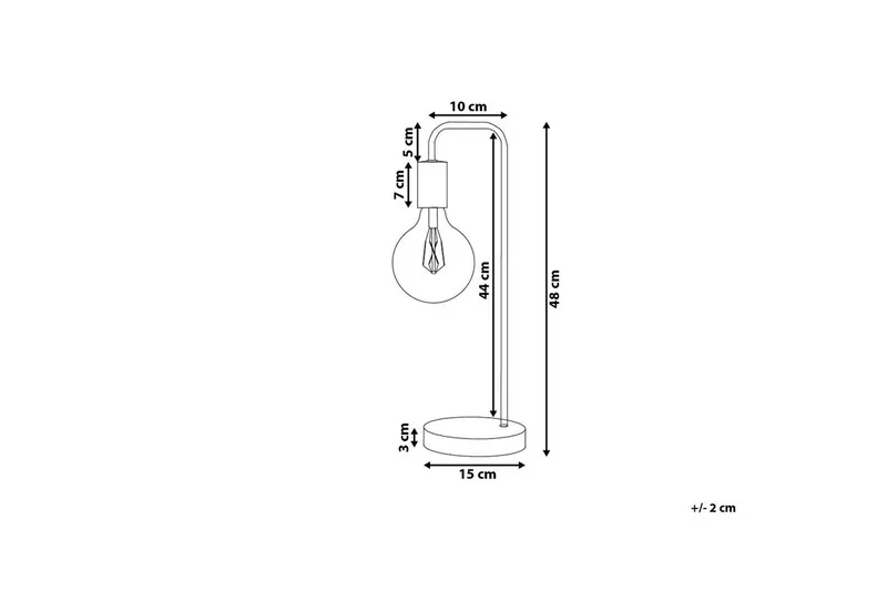 Savenay Bordslampa 48 cm E27 - Guld - Products - Belysning - Lampor & belysning inomhus - Sovrumslampa - Sänglampa - Sängbordslampa