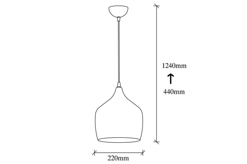 Taklampa Chichela Singel Svart - Svart - Products - Belysning - Lampor & belysning inomhus - Taklampa & takbelysning - Pendellampa & hänglampa