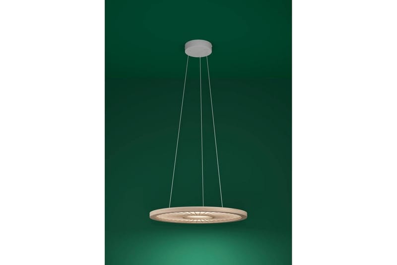 Takpendel Eglo Dehesa Rondell Vit/Natur - Products - Belysning - Lampor & belysning inomhus - Taklampa & takbelysning - Pendellampa & hänglampa