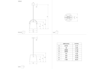 Takpendel Eglo Granadillos Svart - Products - Belysning - Lampor & belysning inomhus - Taklampa & takbelysning - Pendellampa & hänglampa