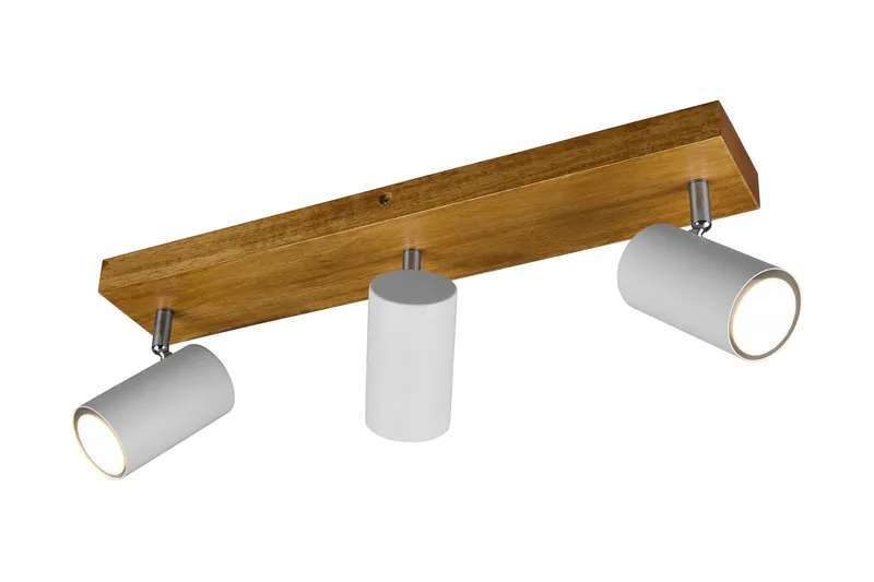 Marley spot 3L GU10 mattvit/ trä - Matt vit/Trä - Products - Belysning - Spotlights & downlights