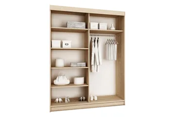 Dunkra Garderob m. Spegel 150x200 cm - Brun - Products - Förvaring - Garderober & garderobssystem