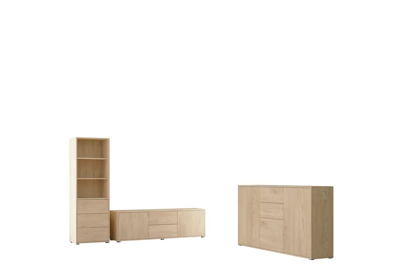 Agawal Möbelset För Vardagsrum, Brun