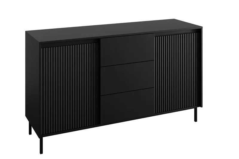 Bjurholm Byrå 153 cm, Svart