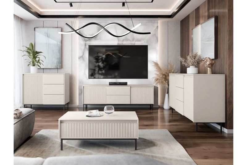 Bjurholm Möbelset För Vardagsrum - Beige - Products - Förvaring - Förvaringsmöbler - Möbelset för vardagsrum