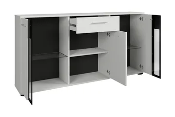 Bunta Skänk 141x41 cm - Svart/Vit - Products - Förvaring - Förvaringsmöbler - Sideboard & skänk