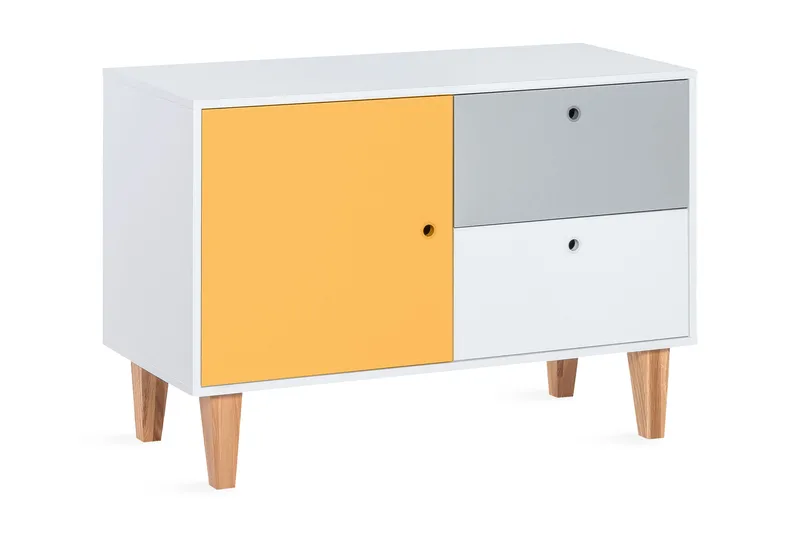 Concept Byrå Vit/Grå/Gul, VOX