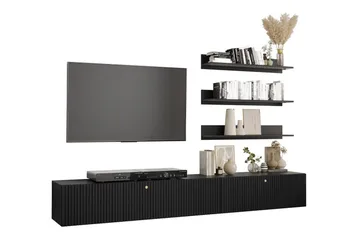 Dunvegan Möbelset För Vardagsrum Black - Products - Förvaring - Förvaringsmöbler - Möbelset för vardagsrum