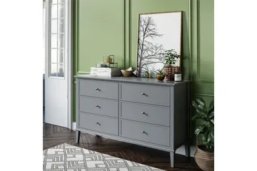 Evgeni Byrå 6 lådor - Grå - Products - Förvaring - Förvaringsmöbler - Byrå