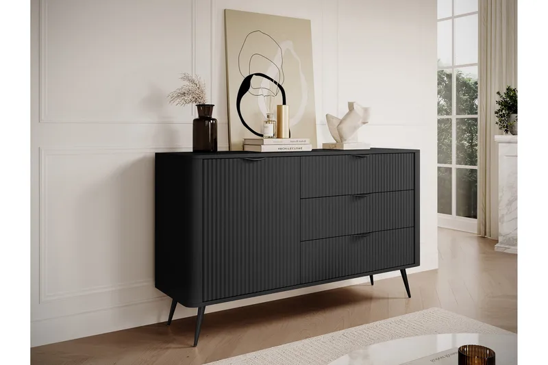 Forba Byrå 138 cm - Svart - Products - Förvaring - Förvaringsmöbler - Byrå