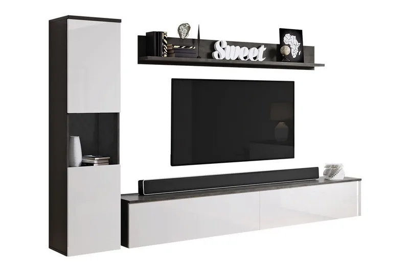 Galbally Möbelset För Vardagsrum, Vit