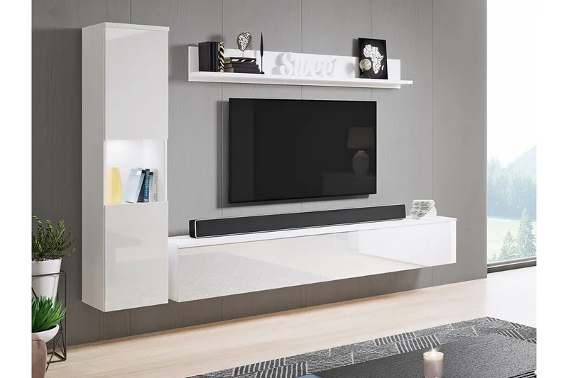 Galbally Möbelset För Vardagsrum White - Products - Förvaring - Förvaringsmöbler - Möbelset för vardagsrum