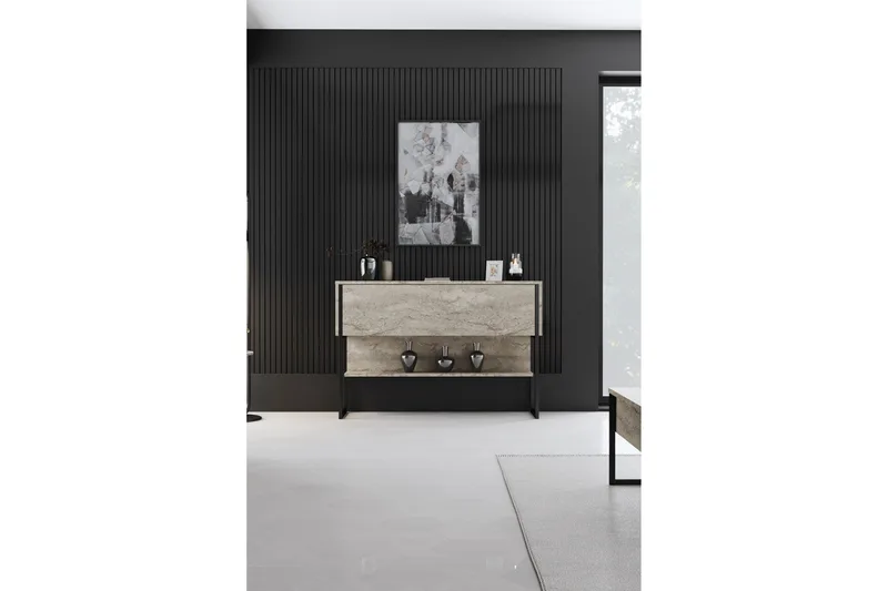 Luxe Byrå 120 cm - Beige/Svart - Products - Förvaring - Förvaringsmöbler - Byrå