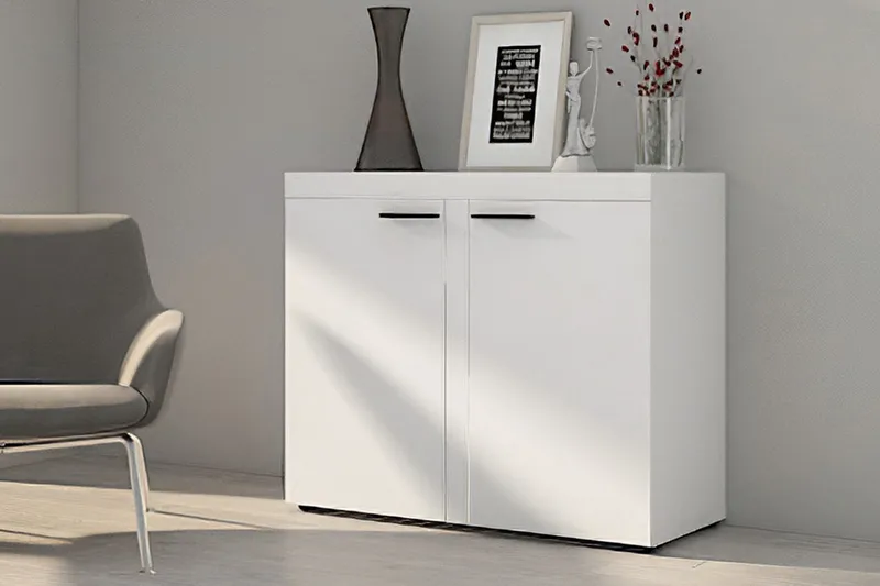 Rumba Skänk 97,2x40,3x82 cm LED-belysning - Grå/Vit - Products - Förvaring - Förvaringsmöbler - Sideboard & skänk