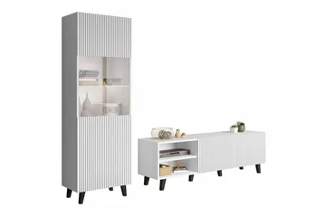 Strontian Möbelset För Vardagsrum Scandinavian Choice White - Products - Förvaring - Förvaringsmöbler - Möbelset för vardagsrum