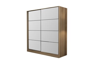 Fruitland Garderob med Spegel - Brun - Products - Förvaring - Garderober & garderobssystem