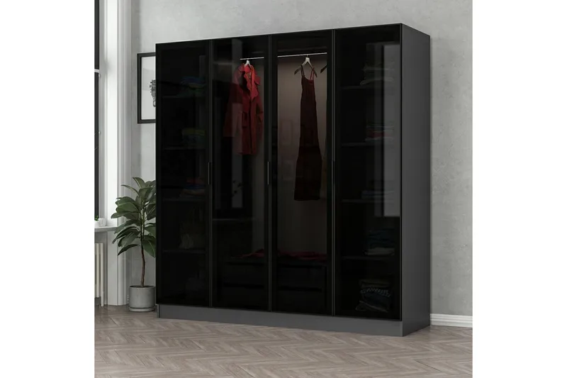 Fruitland Garderob 180 cm, Antracit