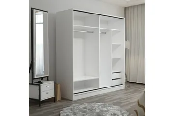 Fruitland Garderob 180 cm - Svart/Brun - Products - Förvaring - Garderober & garderobssystem - Garderobsskåp