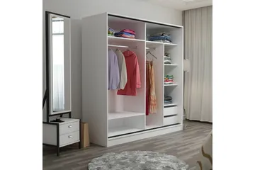 Fruitland Garderob 220 cm - Svart/Brun - Products - Förvaring - Garderober & garderobssystem - Garderobsskåp