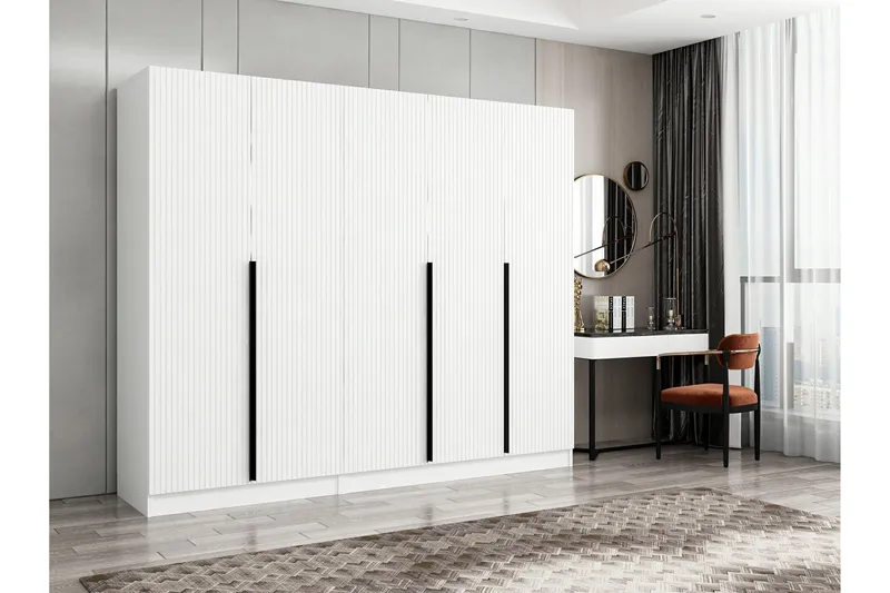 Fruitland Garderob 225 cm - Vit - Products - Förvaring - Garderober & garderobssystem - Garderobsskåp