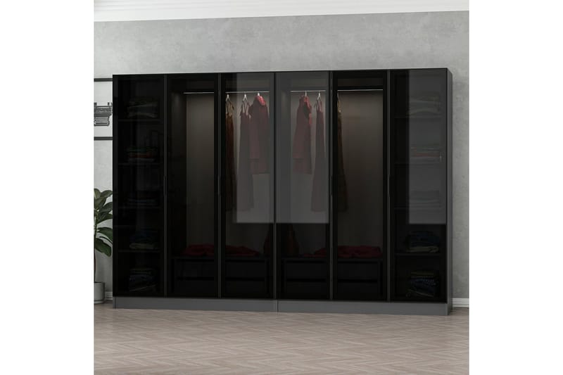 Fruitland Garderob 270 cm - Antracit - Products - F örvaring - Garderober & garderobssystem - Garderobsskåp