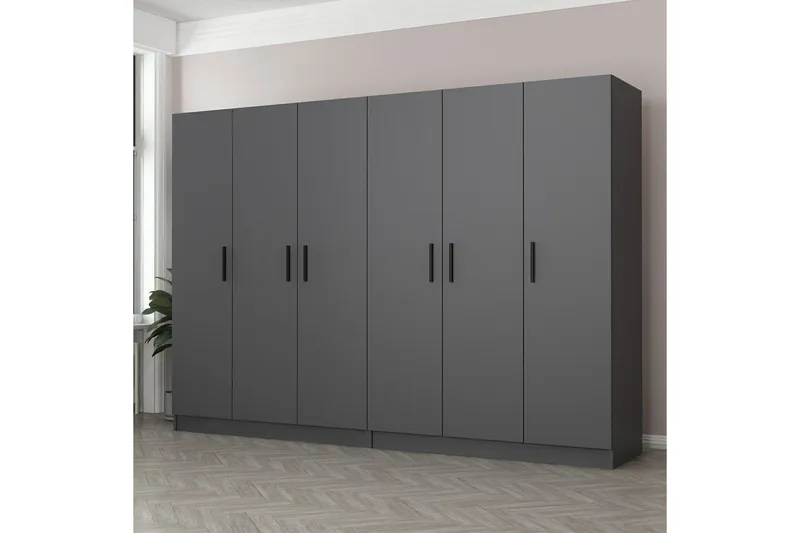 Fruitland Garderob 270 cm, Antracit