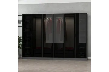 Fruitland Garderob 270 cm - Antracit - Products - Förvaring - Garderober & garderobssystem - Garderobsskåp