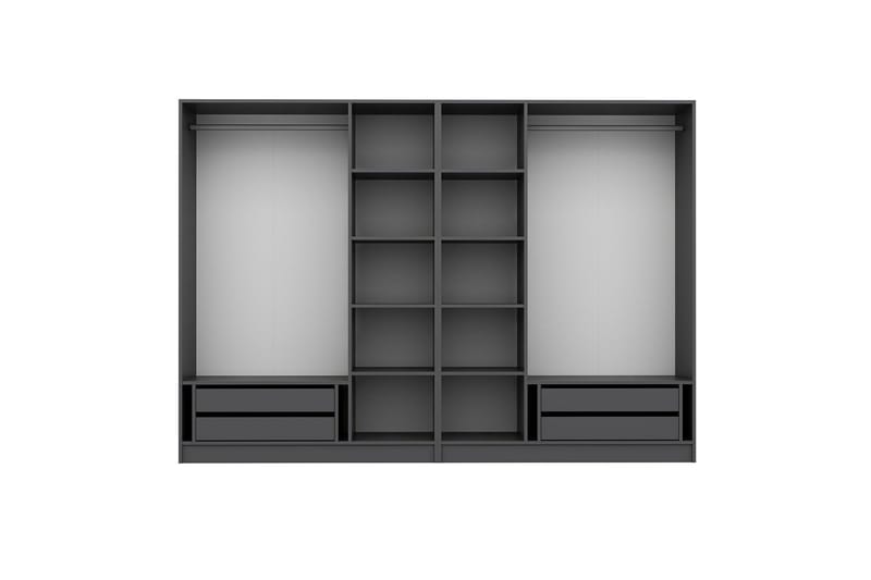 Fruitland Garderob 270 cm - Antracit - Products - Förvaring - Garderober & garderobssystem - Garderobsskåp