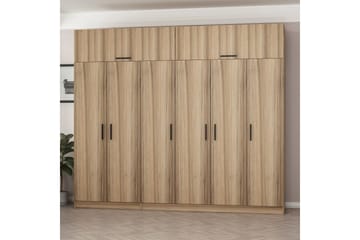 Fruitland Garderob 270 cm - Brun - Products - Förvaring - Garderober & garderobssystem - Garderobsskåp