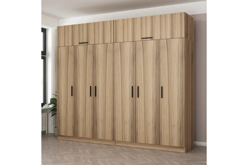 Fruitland Garderob 270 cm - Brun - Products - Förvaring - Garderober & garderobssystem - Garderobsskåp