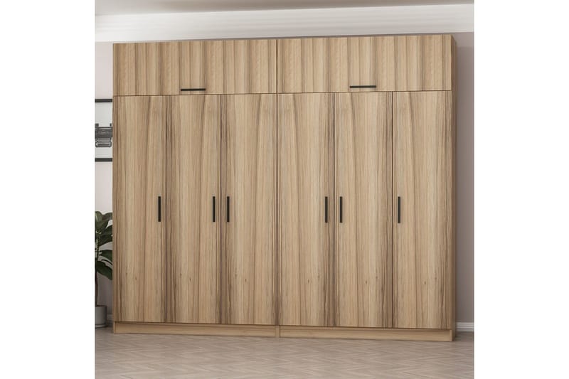 Fruitland Garderob 270 cm - Brun - Products - Förvaring - Garderober & garderobssystem - Garderobsskåp